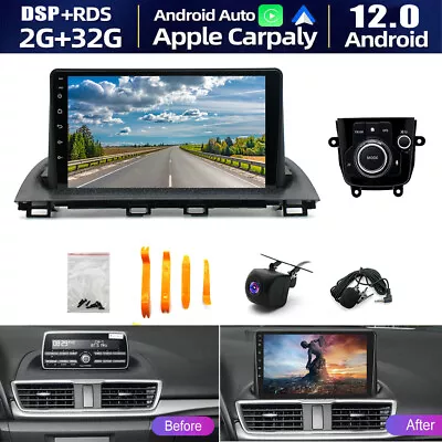 For Mazda 3 2014-2019 Car Stereo Radio Wireless Carplay 32GB Android 12 GPS Navi • $167.77