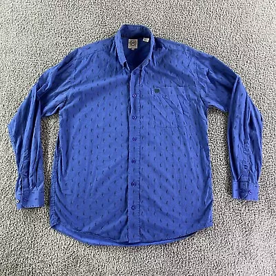 Cinch Shirt Mens S Small Blue Long Sleeve Button Up Casual Western Cowboy • $14.99