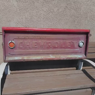 Oem Vintage Tailgate Stepside Chevrolet Logo 1954 -1959 Chevy Truck Nice Patina! • $350