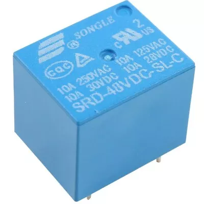 £3.49 • Buy 48V 10A Mini SPDT PCB Relay 5 Pin 