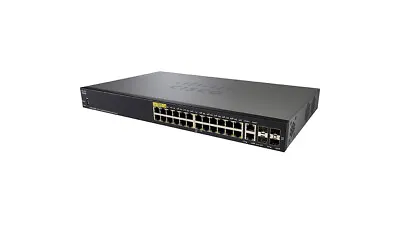 Cisco SG350-28 Gigabit 28-Port PoE Managed Switch SG350-28-K9-NA • $383