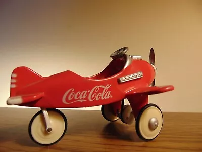 COKE PEDAL PLANE – RED 1997 Diecast OPEN COCKPIT Airplane - 3.75 X 2.75 X 2“ Vtg • $18.95