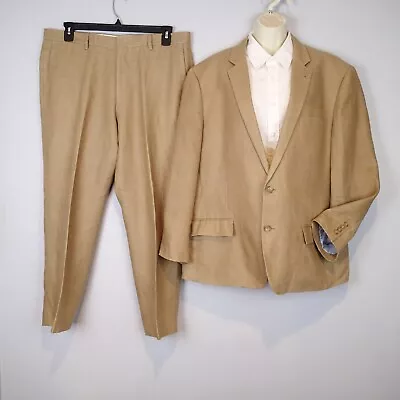 J.CREW  46s Short 38x28  Linen Ludlow  Mens Suit Jacket Blazer Tan • $99.95