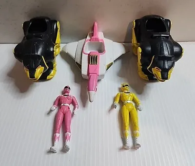 Vintage 1995 McDonalds Happy Meal Power Rangers Lot Of 5 - Yellow & Pink • $14.95