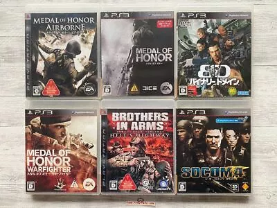 SONY PS3 Medal Of Honor  & Brothers In Arms & Binary Domain & SOCOM 4 From Japan • $118.07