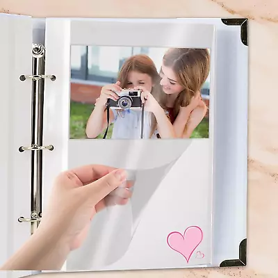 Two-Sided Photo Album Refill Sheets 11 X 9 Inch Photo Album Pages For 3 Ring Bi • $19.03