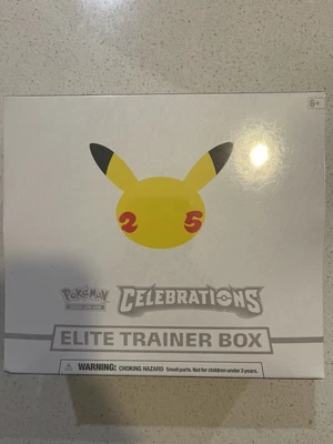 $114 • Buy Pokemon TCG Celebrations 25th Anniversary New Sealed Elite Trainer Box ETB