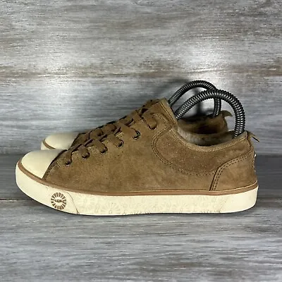 Ugg Evera  Women’s Suede Chestnut Low Top Lace Up Sneakers Size 8 • $39.99