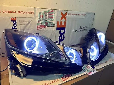 LEXUS  GS300 GS350 GS450h GS460 06-11 DUAL Halo DRL LED IN BLACK OEM HEADLIGHT • $900