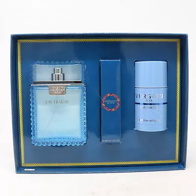 Versace Eau Fraiche Eau De Toilette 3-Pcs Set  / New With Box • $94.99