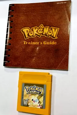 Pokémon Yellow Version Special Pikachu Edition (Game Boy 1999) Authentic Saves • $107.99