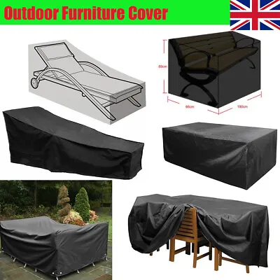 £13.35 • Buy UK Garden Patio Furniture Set Cover Waterproof Rattan Table Cube Outdoor Cover