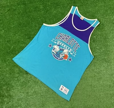 Charlotte Hornets Mitchell & Ness NBA Mens 3XL Hardwood Classics Tank Top Shirt • $19.99