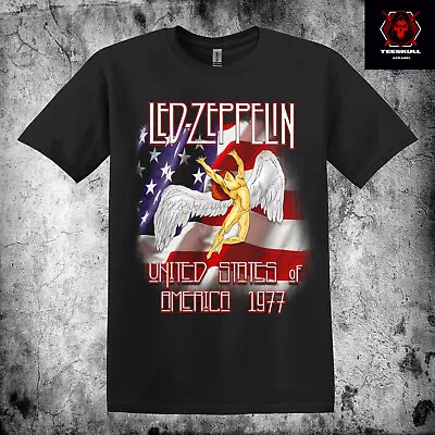 Led Zeppelin Heavy Metal Rock Band Tee Unisex Heavy Cotton T-SHIRT S-3XL 🤘 • $38