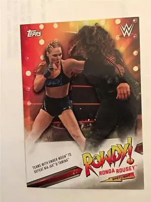  2019 Topps WWE Ronda Rousey Spotlight Complete Series #29 Teams With Ember Moon • $2.99