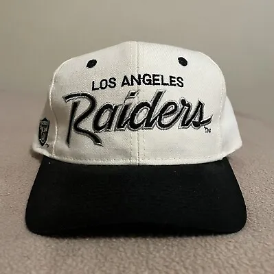 NWOT  Vintage Sports Specialties Los Angeles Raiders Script Snapback Hat Cap NWA • $300