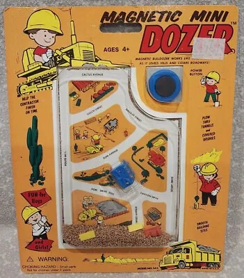 Vtg NOS Y2K Magnetic Mini Dozer Sand Toy W/ Button Smethport Specialty • $24.99