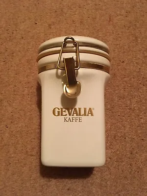 Gevalia Kaffe Coffee White Ceramic Cannister Storage Jar • £9.99