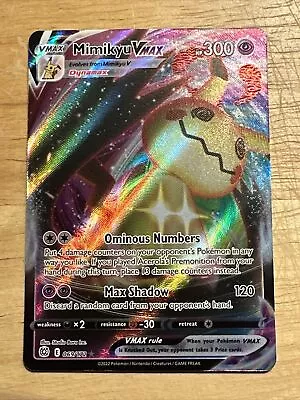 Mimikyu VMAX - 069/172 - Ultra Rare - Brilliant Stars - NM/M - Pokemon Card • $5.95