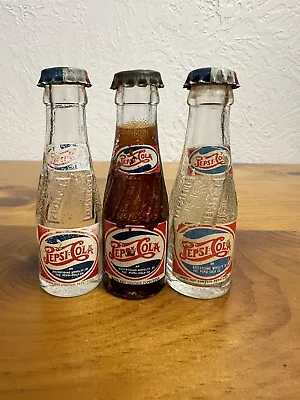3 Bill’s Milwaukee Miniature Pepsi Cola Bottles • $75