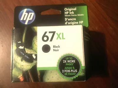 New HP 67XL Black Ink Cartridge 2025 Retail Factory Boxed • $21.68