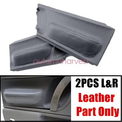 For Volkswagen Beetle 98-10 Door Panel Insert Cards Leather Synthetic Gray • $13.99