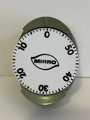 Vintage Aocado Green Mirro Kitchen Timer. One Hour. Tested And Works! • $19.99