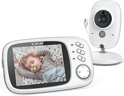 Boifun 3.2  Wifi Video Baby Monitor CameraApp ControlMotion&Crying Detection • £49.99
