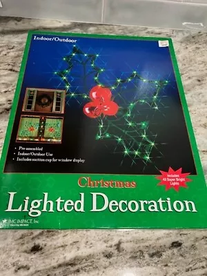 Vintage Holly Lighted Christmas Lighted Decoration 95011 NEW • $22