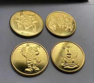 2024 Disneyland Medallion 4 Coin Set Mickey Mouse Bandleader Oswald 3 Lil Pigs • $38.88