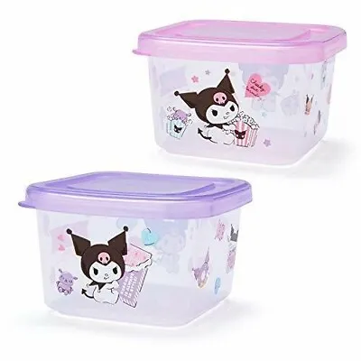 Sanrio Original Kuromi Mini Food Storage Container 2  Height Set Of 2 • $18