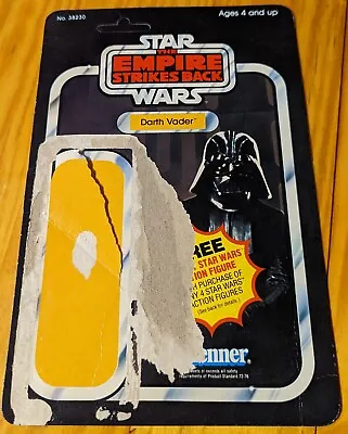 Vintage Kenner 1980 Star Wars ESB 21 Back Darth Vader CARD BACK ONLY Secret  • $79.99