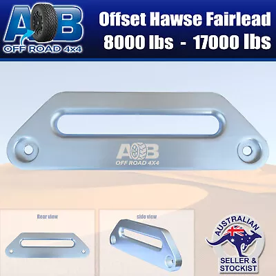 Silver Alloy Offset Hawse Fairlead Winch For TJM Ironman Warn I-Max ARB Tigerz • $42