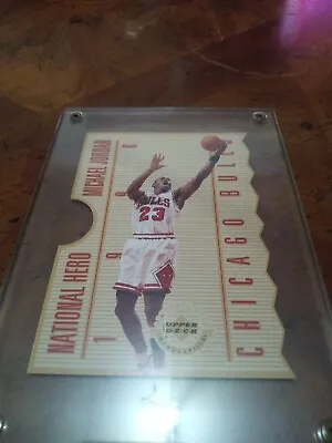 1996 Upper Deck Michael Jordan NH1 NATIONAL HERO Oversized Die Cut 3513/5000 New • $36.99