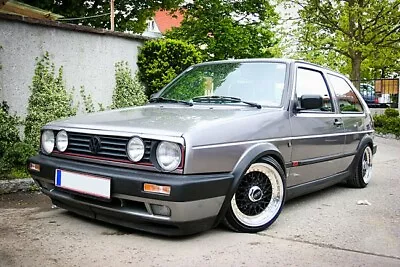 $39.99 • Buy Headlight Hood Quad Radiator Grill Spoiler Eyelid Eyebrow For VW Golf GTI MK2 2