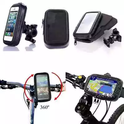 Bicycle Bike Phone Case Mount Holder Waterproof 360  For IPhone Phones • £5.99