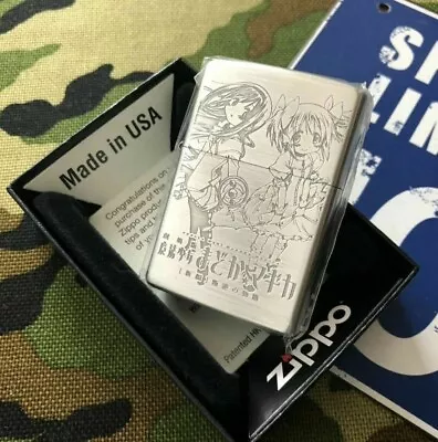 Zippo Magical Girl Madoka Magica Rebellion Story Homura Silver Lighter Japan New • $117.98