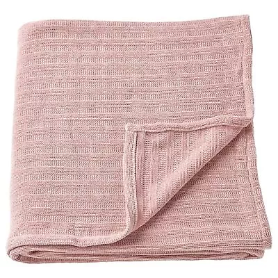 Ikea YLVALI Bed Throw Sofa Throw Knitted Light Pink  130×170cm 904.878.36 • £14.99