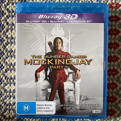 The Hunger Games Mocking Jay Part 2 3D - Blu Ray - Free Tracked Postage 060 • $15.25