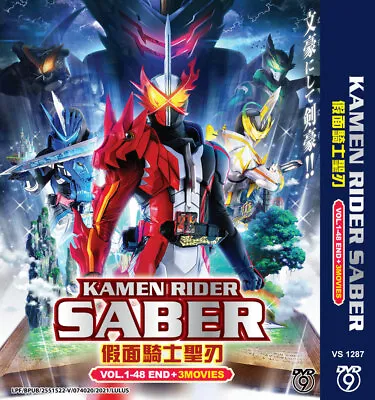 Dvd Japanese Live Action Kamen Rider Saber Vol.1-48 End + 3 Movie Reg All  • £28.07