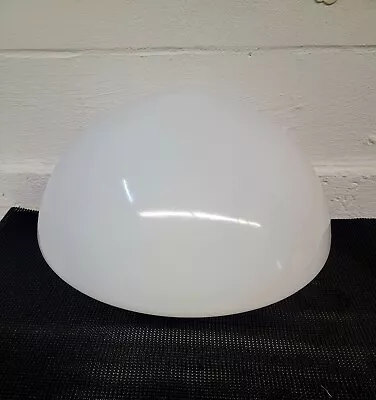 Designer 16 Dome Light Fixture Cover Shade White Vintage Glass • $5