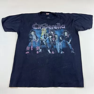 Vintage 1986 CINDERELLA Shirt NIGHT SONGS Tour XL • $125