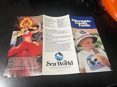 Vintage 1983 Sea World Souvenir Brochure Amusement Park Affordable Foods Ohio • $10