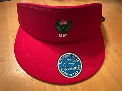 Garden City Golf Club Imperial Red Golf Tour Visor New Rare Seminole Merion • $99.99