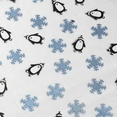 Penguin Snowflakes Table Confetti Table Decoration White/Blue Party  • £2.99