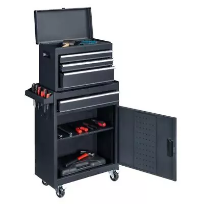 Rolling Tool Chest Tool Organizer Box With Lockable Wheels & Adjustable Shelf • $99.99