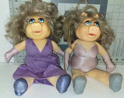 (2) Vintage Miss Piggy Plush Dolls Fisher Price Jim Henson's Muppets  1980. • $21.95