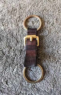 Mens Leather  Equestrian Belt  POLO RALPH LAUREN Keychain/ Key Ring/ FOB • $9.99