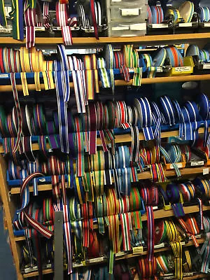 £3 • Buy Medal Ribbons Full & Miniature Sizes Sold By Meter, British Orders & Decorations