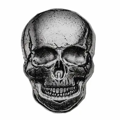  1  -  2 Oz. 999 Fine Silver Human Skull - 3 Dimensional - Unc. - IN STOCK • $74.75